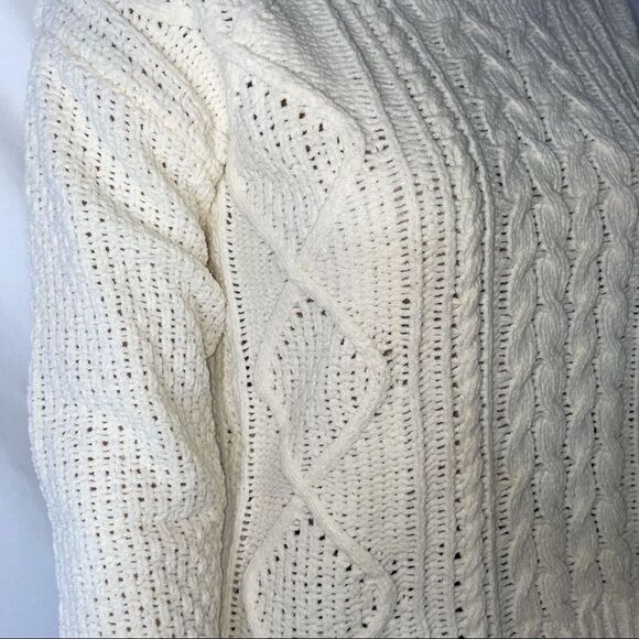 SO Junior Cable Knit Sweater in Irish Cream SZ XS chunky knit sweater NEW - Picture 7 of 13